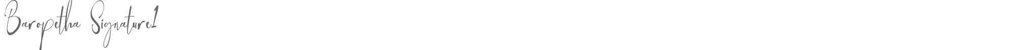 Baropetha Signature Baropetha Signature1 - TTF.ttf font preview
